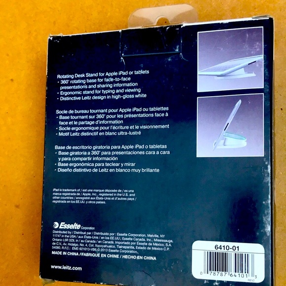 Leitz Mobile Rotating Desk Stand Apple iPad or Tablet (THIS STAND IS BLACK) - Picture 3 of 13